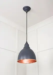 Smooth Copper Brindley Pendant in Slate