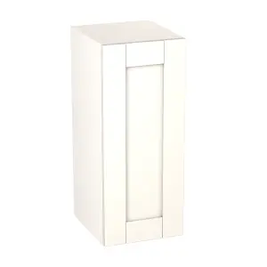 GoodHome Alpinia Matt ivory wood effect Matt ivory painted wood effect shaker Wall Kitchen cabinet (W) 300mm (H)720mm