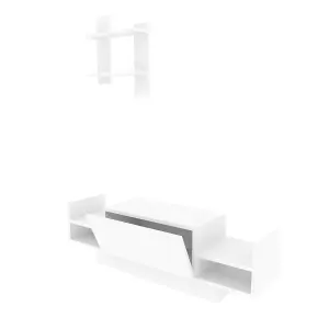 Decorotika Modern Bahara TV Stand With Shelves