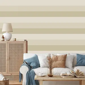 World of Wallpaper Stripe Wallpaper Beige/Cream/Natural