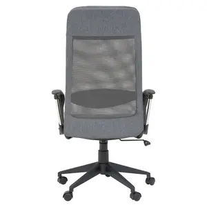 Interiors by Premier Brent Grey Mesh And Fabric Home Office Chair