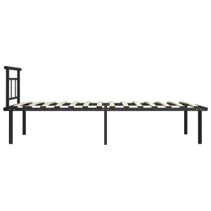 Berkfield Bed Frame Black Metal 100x200 cm