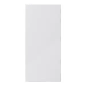 GoodHome Stevia Gloss grey Slab 70:30 Larder Cabinet door (W)600mm (H)1287mm (T)18mm