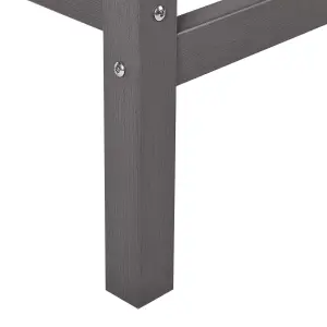 Garden Table Wood Dark Grey ADIRONDACK