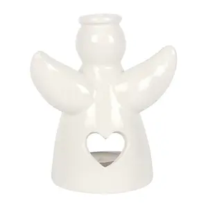 Something Different Guardian Angel Candle Holder White (One Size)