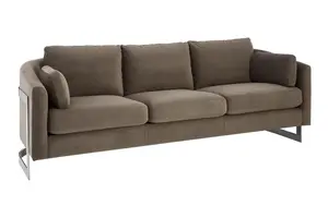 Interiors by Premier Freda 3 Seat Grey Sofa