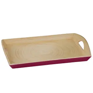 Maison by Premier Kyoto Raspberry Rectangular Serving Tray