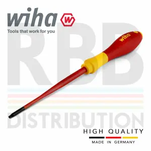 Wiha Torx Screwdriver T10H SlimFix Fit SoftFinish VDE Electrician Security 41141