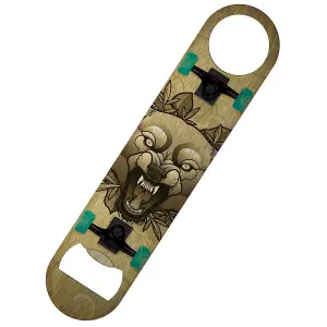 Grindstore Wolf Tattoo Skateboard Bar Blade Bottle Opener Multicoloured (One Size)