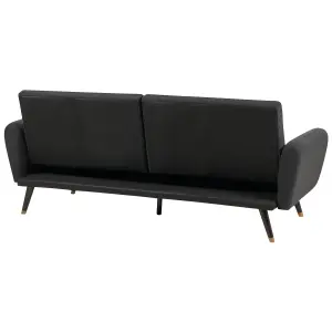 Beliani Glam Sofa Bed VIMMERBY Black