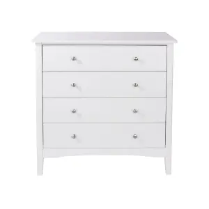 4 drawer chest of drawers  - Como White