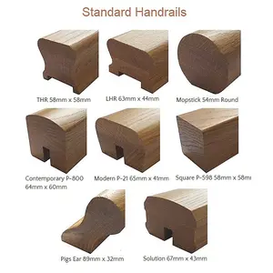 Oak Handrail THR 3.0m - 41mm Groove For Spindles UK Manufactured Traditional Products Ltd