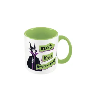 Maleficent Not That Impressed Inner Two Tone Mug White/Green/Black (One Size)