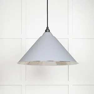 Smooth Nickel Hockley Pendant in Birch