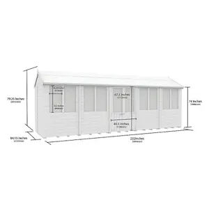 DIY Sheds 7x20 Apex Summer Shed