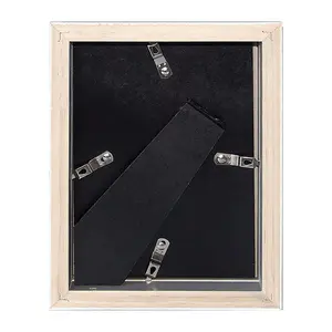 Wood Picture Frame with Mat Black / 25.4cm H x 20.32cm W x 3cm D