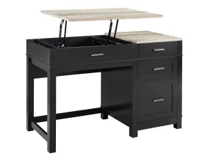 Carver Lift Top Office Desk Black