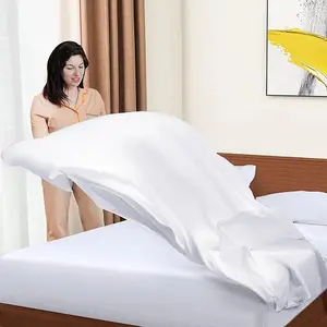 100% Egyptian Cotton Flat Sheets White Bed Sheet Single Double King S.King Size Hotel Quality Flat Bed Sheets