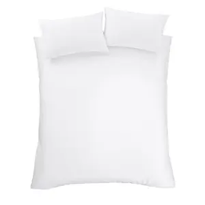 Bianca Bedding 180 Thread Count Egyptian Cotton Duvet Cover Set with Pillowcases White