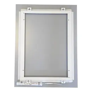 First Choice Lighting Pair of Battery Operated Rectangular LED Illuminated Bathroom Mirrors