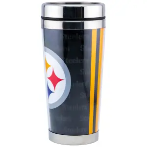 Pittsburgh Steelers Wrap Travel Mug Blue/White/Yellow (One Size)