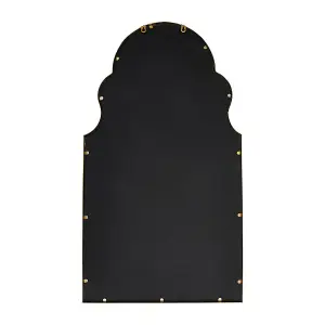 Shatterproof Metal Decorative Wall Mounted Mirror with Gold Framed