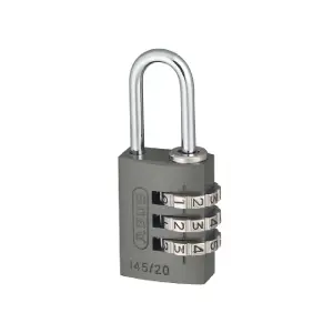 ABUS Mechanical 145/20 20mm Aluminium Combination Padlock Titanium 46576