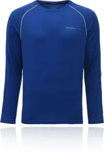 Higher State - Crew Neck Long Sleeve Running Top 2.0 | Blue - UK Small