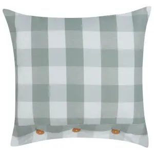 Set of 2 Cushions TAMNINE 45 x 45 cm Checked Mint Green