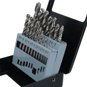 19pc HSS-G Metric Drill Bit Set Split Point Drills Metal Plastic Copper 1mm-10mm