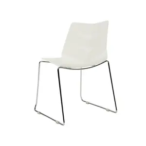 Bordiuk Stacking Side Chair (Set of 4) White