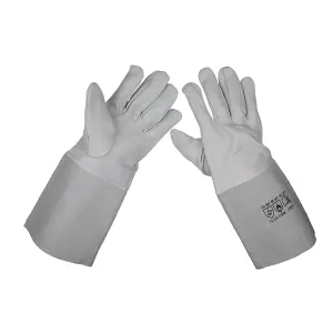 Sealey TIG Welding Gauntlets Safety Work Protection Gloves Workwear Pair SSP142