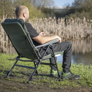 Dellonda Portable Fishing Chair, Reclining, Water Resistant, Adjustable - DL74