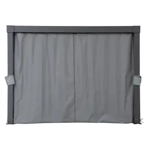 SUNJOY Replacement Curtain for Louvered Pergola 3x3m