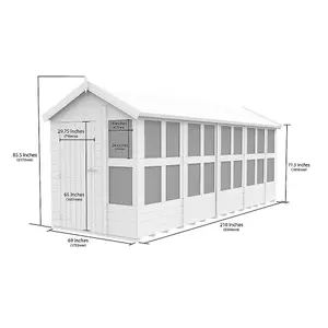 DIY Sheds 18x6 Apex Potting Shed (18ft x 6ft) 18 x 6