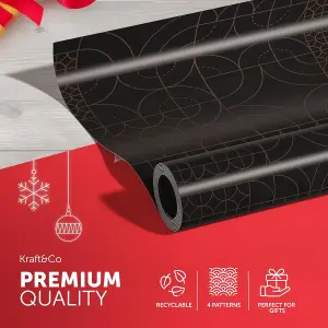 Kraft & Co 4 pack 44cm x 5M of Gift Wrapping Paper