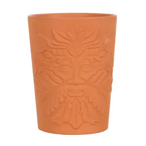 Terracotta Plant Pot, Tree Man Embossed Pattern (H16 x W12.5 cm)