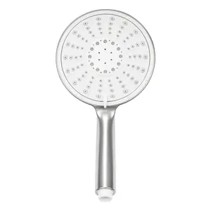 GoodHome Imelda Chrome effect 5-spray pattern Overhead Shower head