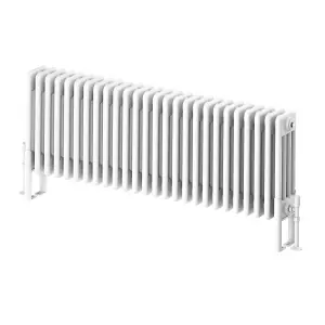 Braxton White Quadruple Horizontal Column Radiator - 400x1190mm