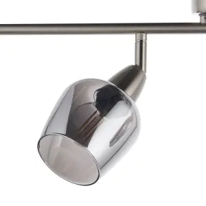 Kleo Satin Nickel effect 4 Light Spotlight bar