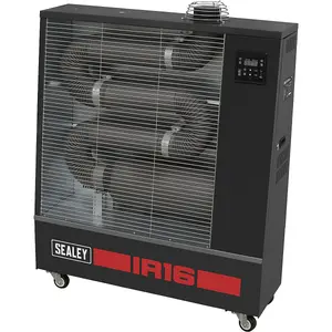 Powerful 16 kW Industrial Infrared Diesel Heater with 50L Tank & Safety Features