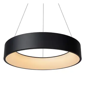 Lucide Talowe Led Modern Pendant Light 60cm - LED Dim. - 1x39W 3000K - Black