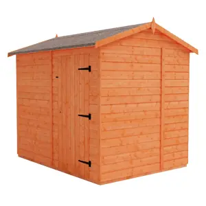 8 x 6 (2.38m x 1.75m) Wooden Windowless T&G Garden APEX Shed - Single Door (12mm T&G Floor and Roof) (8ft x 6ft) (8x6)