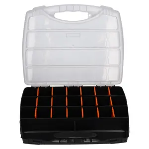 Small Divided Compartment Organiser Work Plastic Case Box Holder Storage CN01