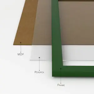 A2 Green Picture Frame Fits A2 (42 x 59.4cm - 16.5 x 23.4in) Poster, Photo, Artwork, or Print.