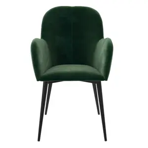 Fitz Dining Chair in Velvet Green