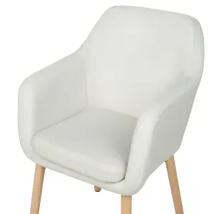 Dining Chair YORKVILLE II Velvet Off-White