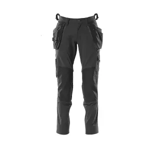 Mascot Accelerate Stretch Trousers with Holster Pockets (Black)  (35.5) (Leg Length - Regular)