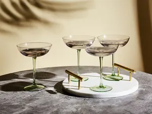 Set of 4 Martini Glasses DIOPSIDE Pink