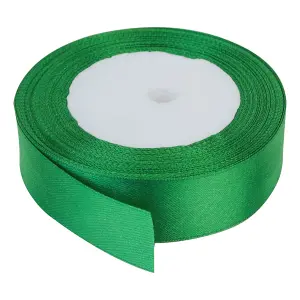 40mm Bottle Green Double Sided Satin Polyester Ribbon Roll, 25 metres